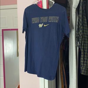“who you with” tshirt